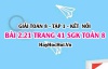 Bài 2.21 SGK Toán 8 tập 1 Kết nối tri thức